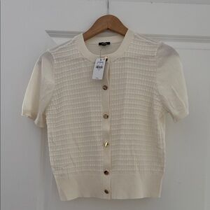 Express Ivory Button-Down Women's Shirt